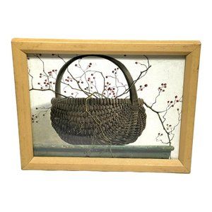 Wild Rose Berries, c.1987 by Pauline Campanelli - Framed Art